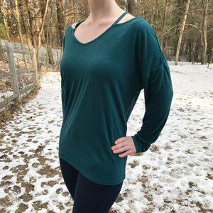 Women's Aqua Athletic Top